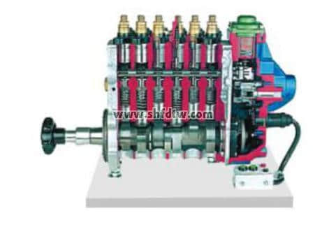 電控滑閥控制噴油泵解剖模型